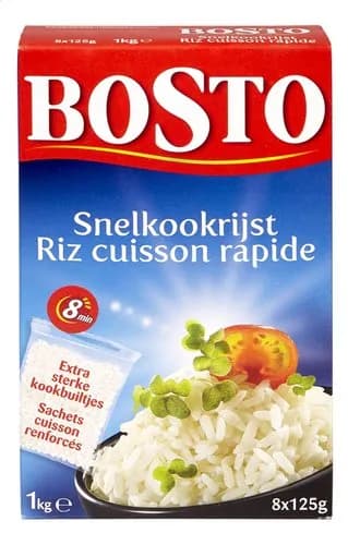 Bosto Rijst Snelkook 8x125g