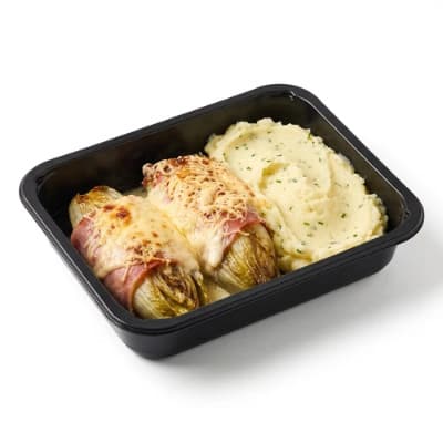 Dagschotel Witloof met hesp en puree